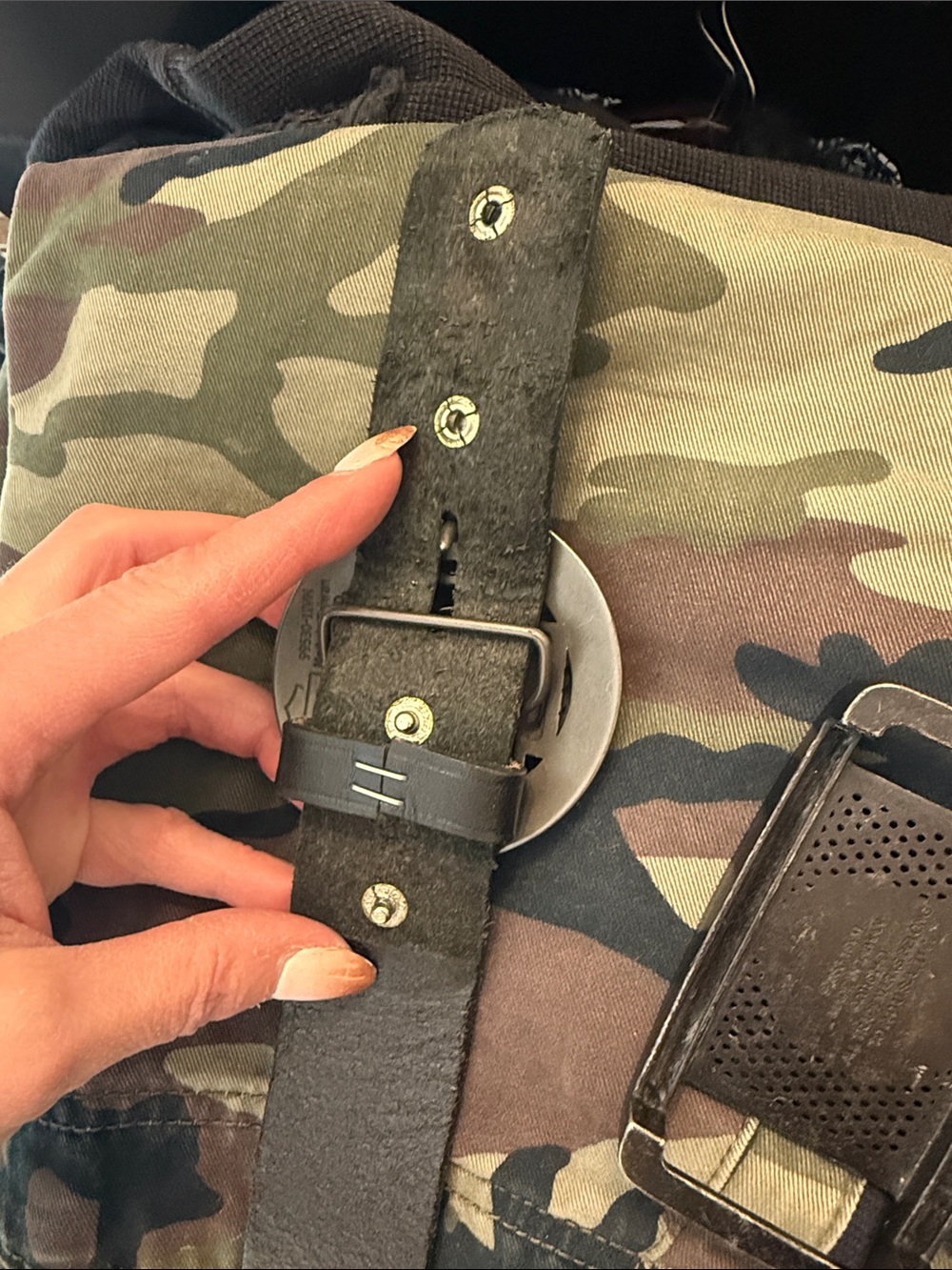 💀 Harley-Davidson Interchangeable Buckle Leather Belt - Picture 6 of 12